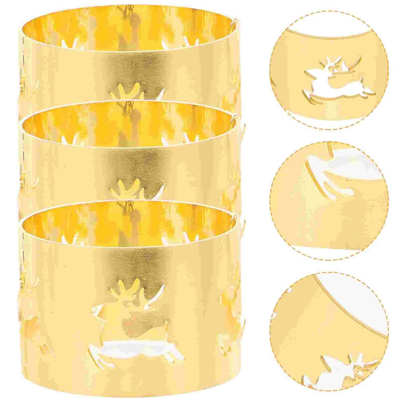 3gab Dobi ziemeļbriežu salvešu gredzeni Brieža salvešu gredzenu turētājs Salvetes salvešu sprādze