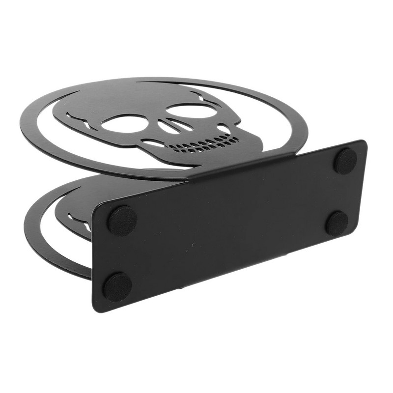 Ēdamistabas salvešu turētājs salvešu dozēšanas statīvs Brīvi stāvošs salvešu turētājs Helovīna mājas dekorēšanai galvaskausa audu dozators