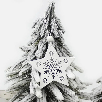 HUADODO 6Gb Sarkanbalts Koka Briedis Sniegavīrs Ziemassvētku Rotājumi Kuloni Rotājumi Ziemassvētku eglītei Mājas ballītei Bērnu Dāvana