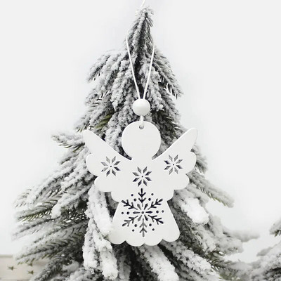 HUADODO 6Gb Sarkanbalts Koka Briedis Sniegavīrs Ziemassvētku Rotājumi Kuloni Rotājumi Ziemassvētku eglītei Mājas ballītei Bērnu Dāvana