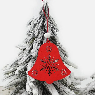 HUADODO 6Gb Sarkanbalts Koka Briedis Sniegavīrs Ziemassvētku Rotājumi Kuloni Rotājumi Ziemassvētku eglītei Mājas ballītei Bērnu Dāvana