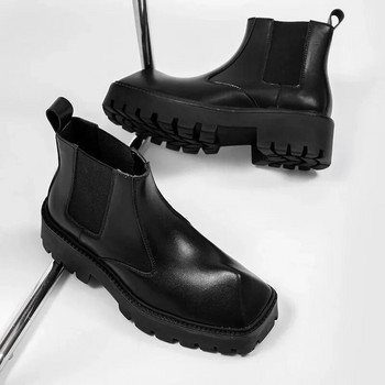 μπότες αστραγάλου για άνδρες Πλατφόρμα μόδας Chelsea Boots Ανδρικά παπούτσια Rhino Toe Casual Ανδρικά υποδήματα