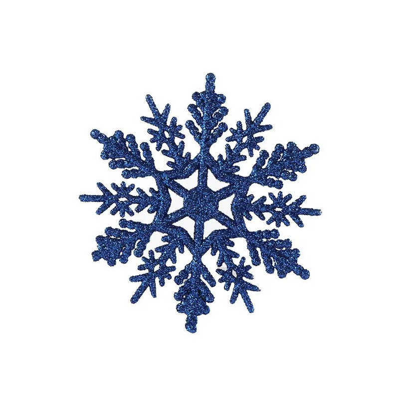 12 gab. 75 cm zelta pulvera sniegpārsla Ziemassvētkiem Burvīgi balta Ziemassvētku eglītes dekors Ziemassvētku ballīte Svētku Ziemassvētku rotājumi Mājas dekors