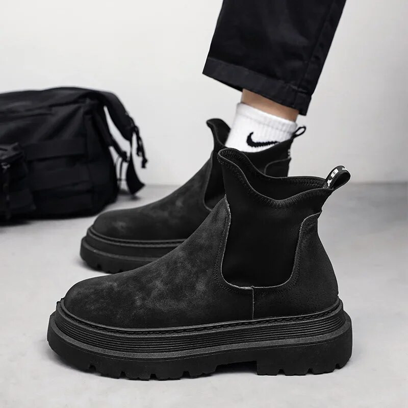 Ανδρικά παπούτσια εργασίας αυξημένο ύψος Ανδρικά Western Oxfords Winter Autumn Chelsea Boots Ankle Snow Boot ψηλοτάκουνα φόρεμα πάνινα παπούτσια για άνδρες