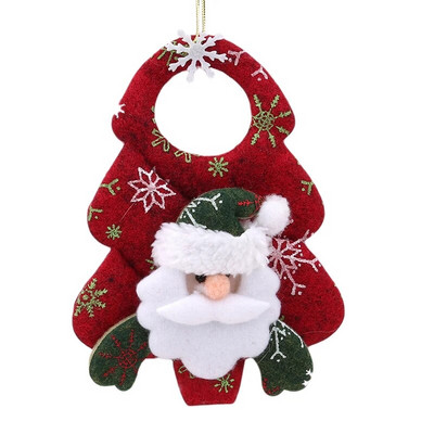 Χριστουγεννιάτικο Πανό Κρεμαστό Πόρτας Elk Bear Κούκλα Χαρούμενα χριστουγεννιάτικα στολίδια για το σπίτι Χριστουγεννιάτικα στολίδια Μενταγιόν Navidad Noel