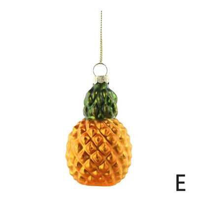 2024. gada Jaunais gads, zaļš avokado stikla rotājums, stikla auglis, piekārts, Ziemassvētku eglīšu rotājumi, Ziemassvētku piegāde