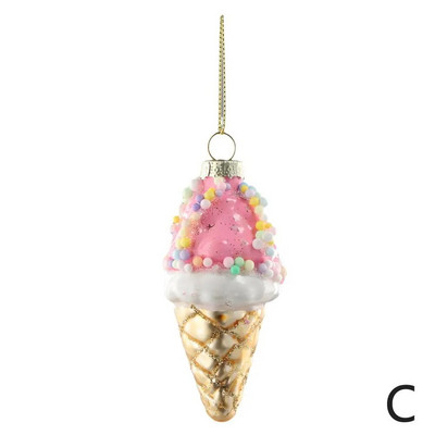 2024. gada Jaunais gads, zaļš avokado stikla rotājums, stikla auglis, piekārts, Ziemassvētku eglīšu rotājumi, Ziemassvētku piegāde