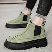 2023. gada augstas kvalitātes apavi vīriešiem, uzvelkami vīriešu zābaki