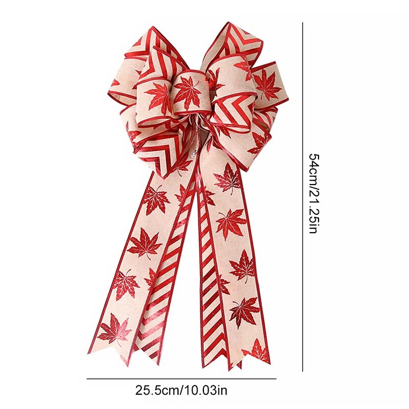 54 cm lielas Ziemassvētku eglītes loki DIY vainagu vītņu rotājumi 2023. gada Priecīgus Ziemassvētku rotājumi mājām 2024 Jaungada lina bantīte