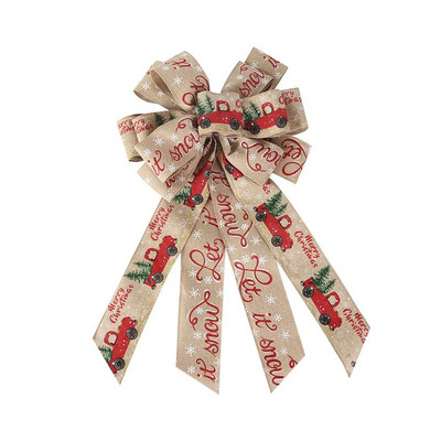 Uued DIY jõuluvibu lindiga käsitöö jõulupuu kaunistused koju Noeli jõulupeo vibu ripats uusaasta kaunistus