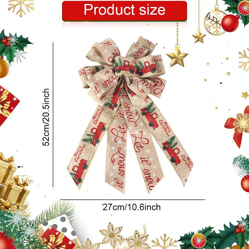 Uued DIY jõuluvibu lindiga käsitöö jõulupuu kaunistused koju Noeli jõulupeo vibu ripats uusaasta kaunistus