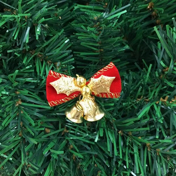 8 ΤΕΜ. Χριστουγεννιάτικο Δέντρο Φιόγκος Χριστουγεννιάτικα Στολίδια Κουδούνι 4 Τύπου Mix Φιόγκοι Σπίτι Κήπος Χριστουγεννιάτικη/Γαμήλια διακόσμηση