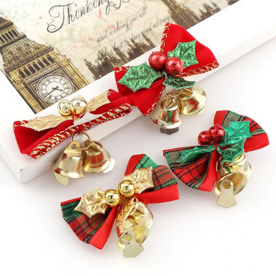 8GAB Ziemassvētku eglīšu loks Ziemassvētku rotājumi zvans 4 tipa maisījums mājas dārza loki Ziemassvētku/kāzu ballīšu dekorēšana