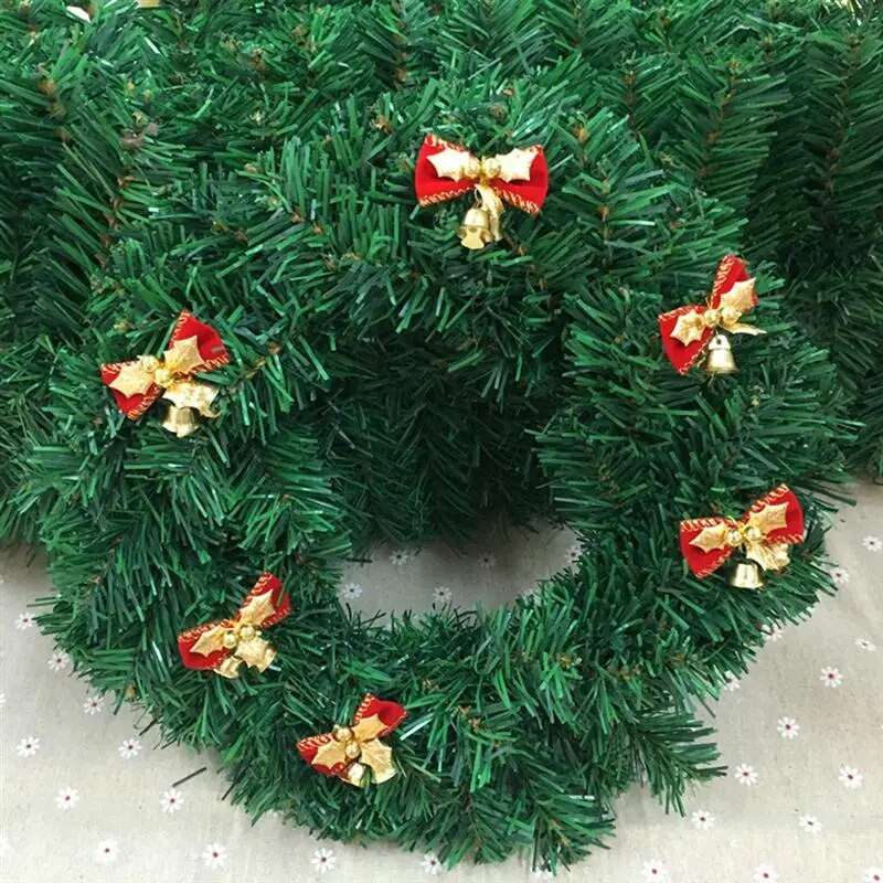 8GAB Ziemassvētku eglīšu loks Ziemassvētku rotājumi zvans 4 tipa maisījums mājas dārza loki Ziemassvētku/kāzu ballīšu dekorēšana