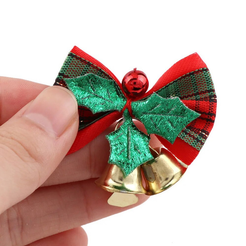 8GAB Ziemassvētku eglīšu loks Ziemassvētku rotājumi zvans 4 tipa maisījums mājas dārza loki Ziemassvētku/kāzu ballīšu dekorēšana