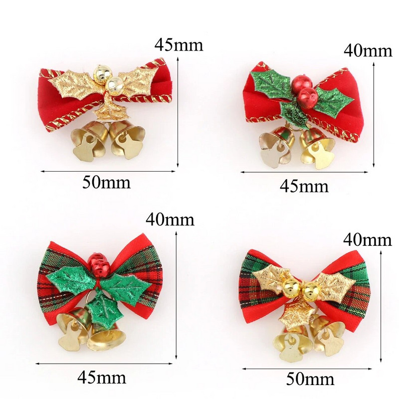 8GAB Ziemassvētku eglīšu loks Ziemassvētku rotājumi zvans 4 tipa maisījums mājas dārza loki Ziemassvētku/kāzu ballīšu dekorēšana