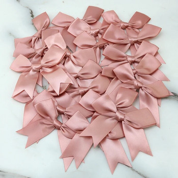 (20 бр.) 1\'\' 25 мм свежа розова панделка Малка опаковка Панделка Полиестерна сатенена панделка Вратовръзка с цветя Аксесоари за коса Моден аксесоар Направи си сам