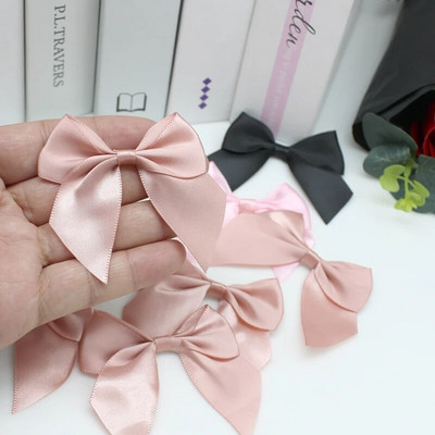 20/50PCS 65*65mm Σατέν Φιόγκοι Διακόσμηση Κορδέλα Φιόγκοι για Πακέτα χειροτεχνίας Φιόγκοι περιτυλίγματος για χειροτεχνίες Φιόγκοι γάμου Γέννηση