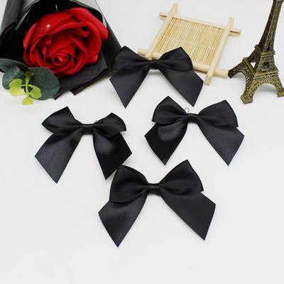 20/50GAB 65*65mm satīna loki Dekoratīvie Lentu banti rokdarbu komplektiem Bowknot Iesaiņojamie banti rokdarbiem Kāzu bantītes piedzimšana