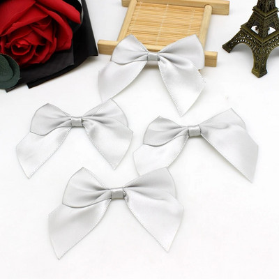 20/50GAB 65*65mm satīna loki Dekoratīvie Lentu banti rokdarbu komplektiem Bowknot Iesaiņojamie banti rokdarbiem Kāzu bantītes piedzimšana