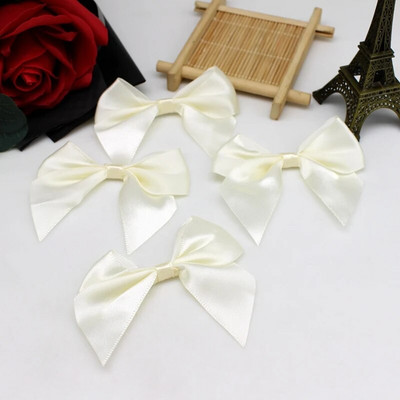 20/50GAB 65*65mm satīna loki Dekoratīvie Lentu banti rokdarbu komplektiem Bowknot Iesaiņojamie banti rokdarbiem Kāzu bantītes piedzimšana