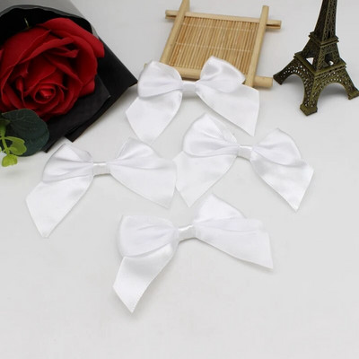 20/50GAB 65*65mm satīna loki Dekoratīvie Lentu banti rokdarbu komplektiem Bowknot Iesaiņojamie banti rokdarbiem Kāzu bantītes piedzimšana