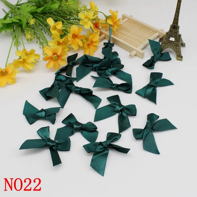 50GAB 5*5CM lentes bantes Vienkrāsains poliestera satīna lentes bantes zieds DIY amatniecība roku darbs rotājumi roku darbs ballīšu piederumi