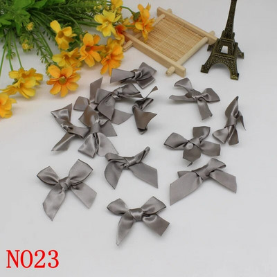 50GAB 5*5CM lentes bantes Vienkrāsains poliestera satīna lentes bantes zieds DIY amatniecība roku darbs rotājumi roku darbs ballīšu piederumi