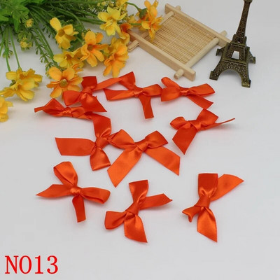 50GAB 5*5CM lentes bantes Vienkrāsains poliestera satīna lentes bantes zieds DIY amatniecība roku darbs rotājumi roku darbs ballīšu piederumi