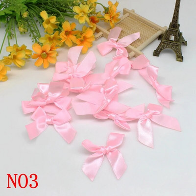 50GAB 5*5CM lentes bantes Vienkrāsains poliestera satīna lentes bantes zieds DIY amatniecība roku darbs rotājumi roku darbs ballīšu piederumi
