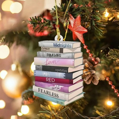 Χριστουγεννιάτικο Στολίδι Ακρυλικό Άλμπουμ Βιβλία Χριστουγεννιάτικα Στολίδια Χριστουγεννιάτικων Δέντρων για Χριστουγεννιάτικα Διακοσμητικά Σπιτιού Προμήθειες