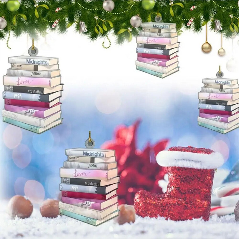 Χριστουγεννιάτικο Στολίδι Ακρυλικό Άλμπουμ Βιβλία Χριστουγεννιάτικα Στολίδια Χριστουγεννιάτικων Δέντρων για Χριστουγεννιάτικα Διακοσμητικά Σπιτιού Προμήθειες