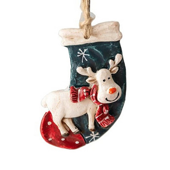 Χριστουγεννιάτικες κάλτσες Elk Horse Δέντρο Στολισμός Μενταγιόν Κρεμαστά στολίδια Χειροτεχνία Δώρα Χριστουγεννιάτικα 2024 Πρωτοχρονιά Δώρα Διακόσμηση Γάμου