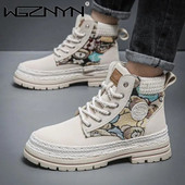 Rudens ziema Vīriešu apavi Sniega zābaki Kažokāda silta ikdienas ādas potītes platforma dizainers Luksusa kovboju cīņas taktiskā pārgājieni Čelsijā