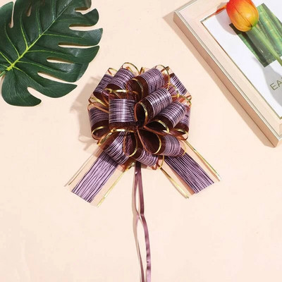 10GAB Lielas velkamās bantes ar lentu iesaiņojuma Ziemassvētku dāvanu bantes Lielas lentes bantes svētku kāzu ballītei Dāvanas Grozi Dekorācija