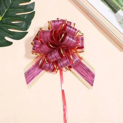 10GAB Lielas velkamās bantes ar lentu iesaiņojuma Ziemassvētku dāvanu bantes Lielas lentes bantes svētku kāzu ballītei Dāvanas Grozi Dekorācija