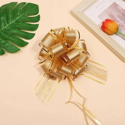 10GAB Lielas velkamās bantes ar lentu iesaiņojuma Ziemassvētku dāvanu bantes Lielas lentes bantes svētku kāzu ballītei Dāvanas Grozi Dekorācija