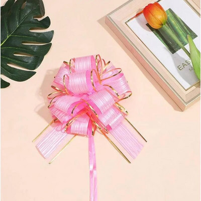 10GAB Lielas velkamās bantes ar lentu iesaiņojuma Ziemassvētku dāvanu bantes Lielas lentes bantes svētku kāzu ballītei Dāvanas Grozi Dekorācija