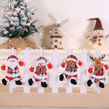 Χριστουγεννιάτικα στολίδια Κρεμαστά κούκλα χιονάνθρωποι με αρκουδάκια DIY Στολίδια με κρεμαστό χριστουγεννιάτικο δέντρο για το σπίτι Navidad Πρωτοχρονιάτικο ντεκόρ προμήθειες