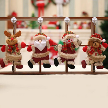 Коледни декорации Висящи снежни човеци Мече Кукла Направи си сам Коледно дърво Висулка Орнаменти за дома Navidad Новогодишно парти Декор Консумативи