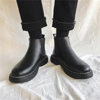 Χειμερινές ανδρικές αντιολισθητικές μπότες Ανδρικά παπούτσια Μπότες πλατφόρμας εργαλείων υψηλής ποιότητας Ευέλικτο ανδρικό μπότες Chelsea Παπούτσια για άντρες Μπότες ανδρών