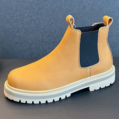 Noua sosire Bărbați la modă ocazional glezne cizme Chelsea de designer de lux Tendințe pentru tineret de înaltă calitate Slip on Sneaeker Botas Hombre