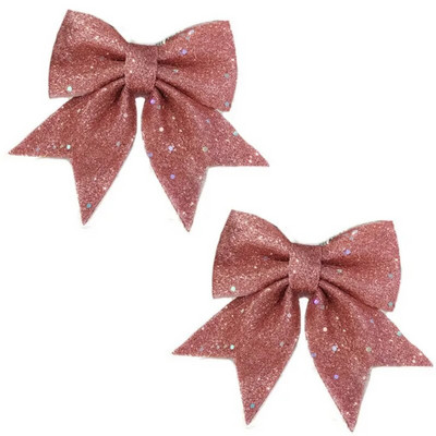 2 τμχ Χριστουγεννιάτικα Φιόγκοι Κρεμαστά Διακοσμητικά DIY Mall Χριστουγεννιάτικο δέντρο Κρεμαστό παπιγιόν Κρεμαστό Χριστουγεννιάτικο κουτί δώρου Πρωτοχρονιάτικο Χριστουγεννιάτικο ντεκόρ για πάρτι