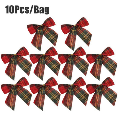 20/10gb Mini Ziemassvētku bantīšu rotājumi Ziemassvētku eglītes iekaramie rotājumi DIY vainags Bowknot Ziemassvētku ballītes dāvanu kastītes Loku dekors