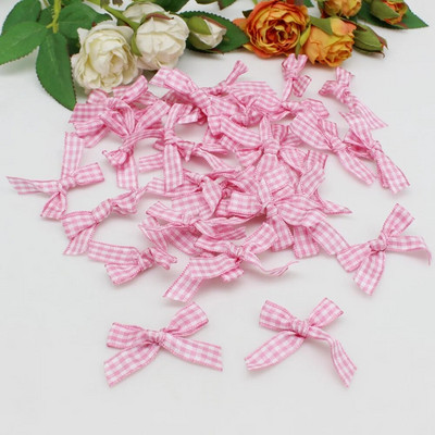 50/100kom 10mm-20mm Male mašne od satenske vrpce Cvjetne aplikacije za šivanje Zanatska mašna Šivanje za vjenčanje DIY ukrasi