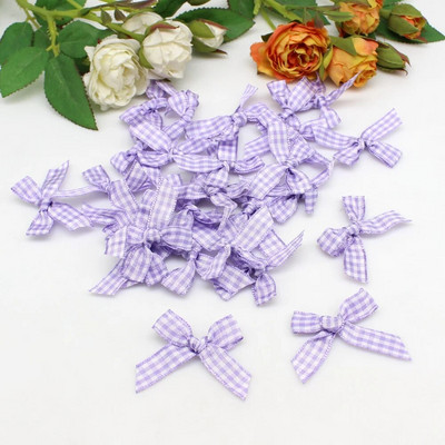 50/100kom 10mm-20mm Male mašne od satenske vrpce Cvjetne aplikacije za šivanje Zanatska mašna Šivanje za vjenčanje DIY ukrasi