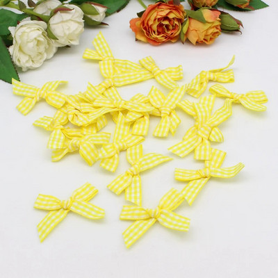 50/100kom 10mm-20mm Male mašne od satenske vrpce Cvjetne aplikacije za šivanje Zanatska mašna Šivanje za vjenčanje DIY ukrasi