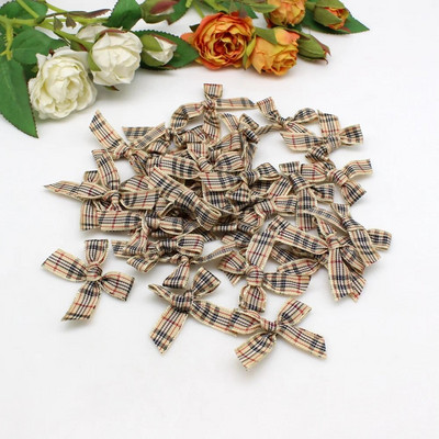 50/100kom 10mm-20mm Male mašne od satenske vrpce Cvjetne aplikacije za šivanje Zanatska mašna Šivanje za vjenčanje DIY ukrasi