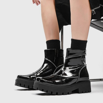 Ανδρικές μπότες Φθινοπωρινές και Χειμερινές Χοντρή σόλα Αντιολισθητική Μοντέρνα Παπούτσια Νέα ευέλικτα Chelsea Boots Ανδρικές μπότες casual μόδας Ανδρικές μπότες