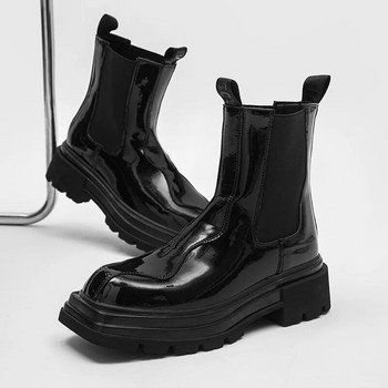 Ανδρικές μπότες πολυτελείας μάρκας Δερμάτινες Μπότες εργασίας για εξωτερικούς χώρους Αναπνέουσες Αντιολισθητικές Μπότες Ανδρικές Χειμερινές Μπότες Chelsea